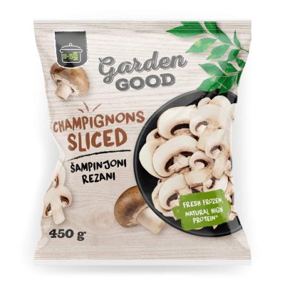ŠAMPINJONI REZANI 450G GARDEN GOOD