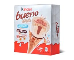 SLADOLED MULTIPAK KORNET KINDER BUENO WHITE 4X90ML