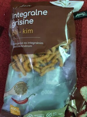 TO!INTEGRALNE GRISINE CILI/KIM 400G