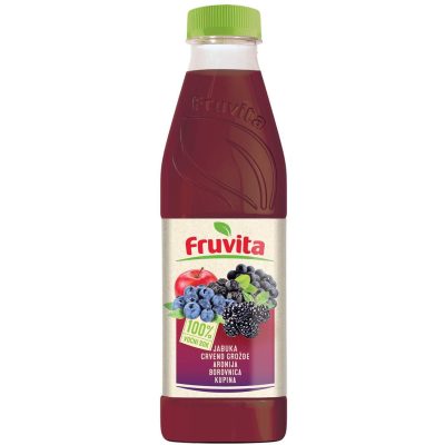 VOĆNI SOK FRUVITA JABUKA GROŽĐE, ARON, BOROV. 0.8L