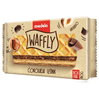 WAFL ČOKOLADA LEŠNIK 180G MEDELA