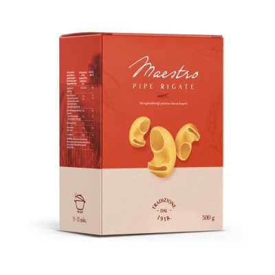 TESTENINA MAKARONE PIPE RIGATE MAESTRO 500G