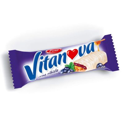 ŽITNI BAR CRNA RIBIZLA&BELA ČOKOLADA VITANOVA 35G