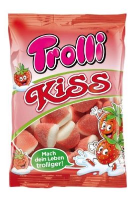 BOMBONE GUMENE TROLLI KISS 100G