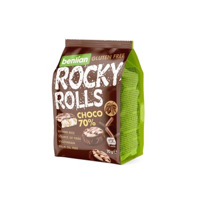 Rocky rolls choco 70% kakao 70g BF