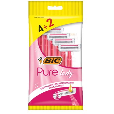 BiC Pure3 lady pink brijač 4+2
