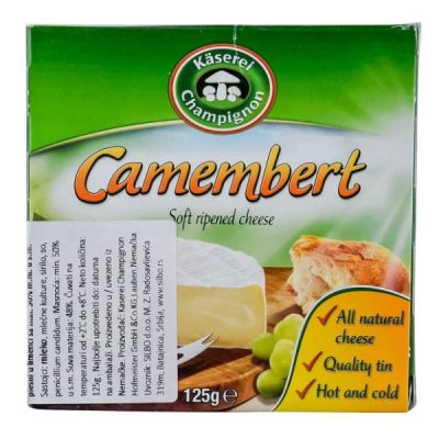 SIR SILBO CAMEMBERT BELI MEKI SA BELOM PLESNI 50%MM 125G