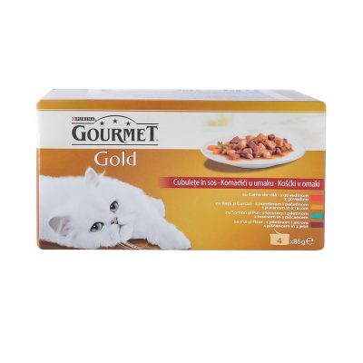 HRANA ZA MAČKE DUO GOVEDINA U SOSU GOURMET 4X85G