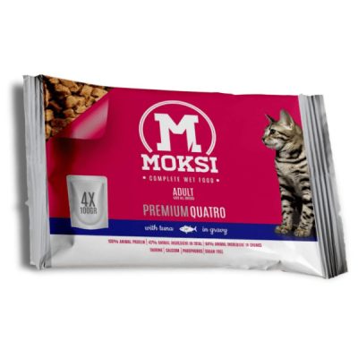 HRANA ZA MAČKE PRELIV TUNA SOS MOKSI M&J 4X100G
