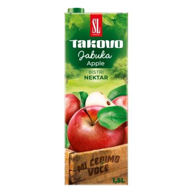VOĆNI NEKTAR TAKOVO JABUKA BISTRA 1,5L BRIK