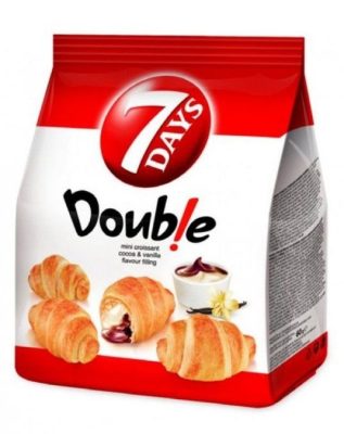 7DAYS MINI DOUBLE COCOA&VANILLA 60G/15