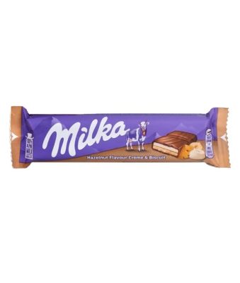 ČOKOLADA MINI HAZENLUT CREAM&BISCUIT MILKA 46G