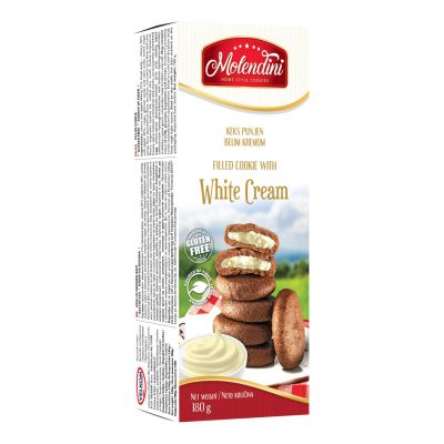 KEKS BEZ GLUTENA SA BELIM KREMOM MOLEDINI 180G