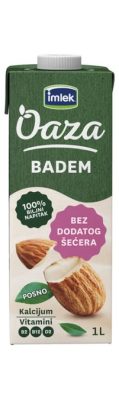 NAPITAK OD BADEMA BEZ DODATOG ŠEĆERA OAZA 1L+ČAŠA