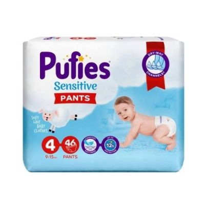PUFIES SENS. PANTS MAXI 46PCS (9-15KG)