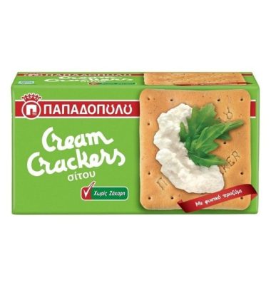 KREKERI OD PŠENIČNOG BRAŠNA BEZ DODATOG ŠECERA 165G CREAM CRACKERS PAPADOPOULOS