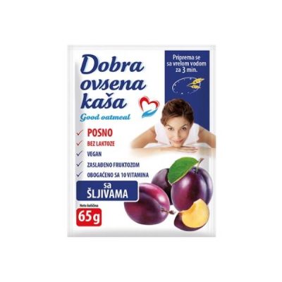 DOBRA OVSENA KASA 65g SLJIVA
