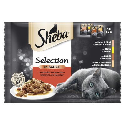 HRANA ZA MAČKE IZBOR MEŠANI U SOSU SHEBA 4X85G