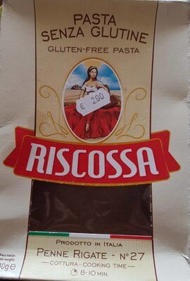 TESTENINA BEZ GLUTENA PENNE RIGATE RISCOSSA 340G