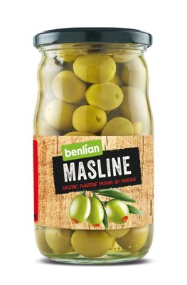 MASLINE ZELENE SA PAPRIKOM BENLIAN FOOD 700G