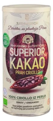 KAKAO PRAH ORGANSKI CRIOLLO JUST SUPERIOR 150G