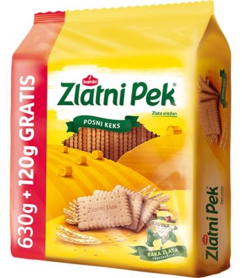 KEKS ZLATNI PEK 630G + 120G GRATIS