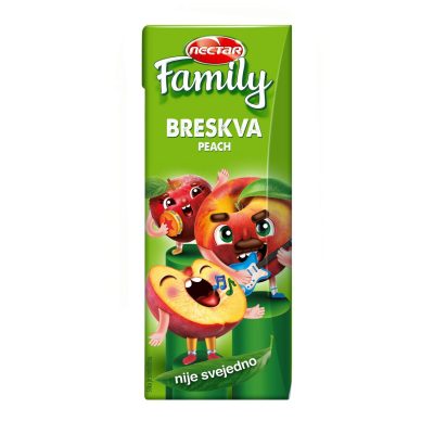 VOĆNI NEKTAR NECTAR FAMILY BRESKVA 0,2L BRIK