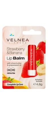 Velnea Lip Balm Jagoda&Banana Novo 4,8 g