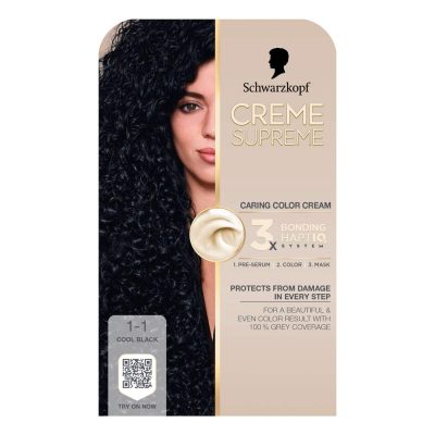 FARBA ZA KOSU 1-1 COOL BLACK CREME SUPREME