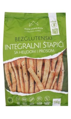 ŠTAPIĆI INTEGRALNI BEZ GLUTEN HELJDA PROSO IN 130G