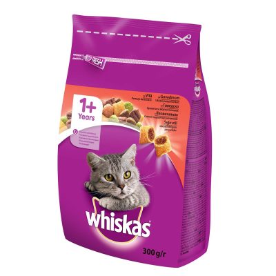 WHISKAS ZA MACKE SA GOVEDINOM 300g
