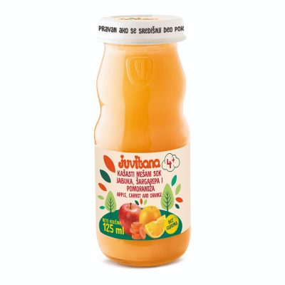 SOKIĆ JABUKA+MRKVA+POMORANDŽA JUVITANA 125ML