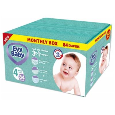 EVY BABY PELENE BOX 4 MAXI 8-18KG - 84KOM