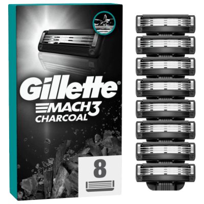 Patrone Gillette Mach3 charcoal 8ct