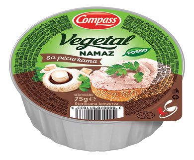 Namaz Vegetal sa Pečurkama Compass 75 g