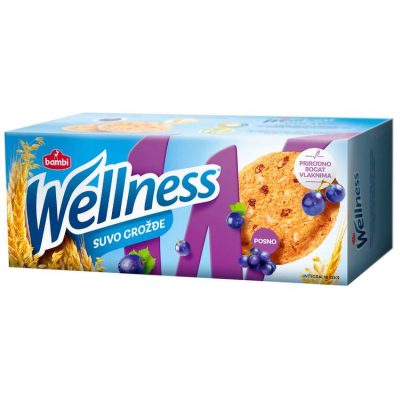 KEKS INTEGRALNI SUVO GROŽĐE WELLNESS 210G