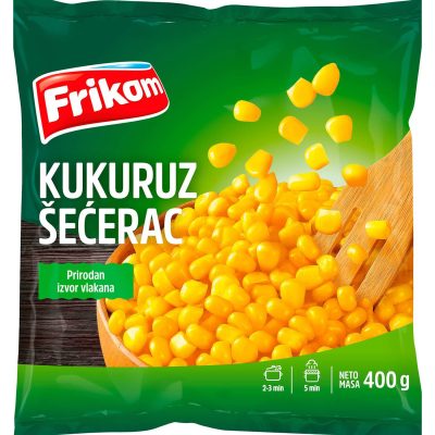 SMRZNUTO POVRĆE KUKURUZ ŠEĆERAC FRIKOM 400G