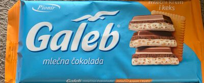 ČOKOLADA MLEČNA MLEČNI KREM I KEKS PIONIR 100G
