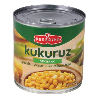 KUKURUZ ŠEĆERAC PODRAVKA 340G LIM.