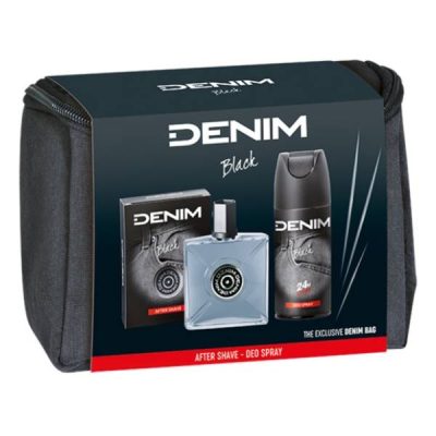 Set Denim Black Asl+deo+neseser
