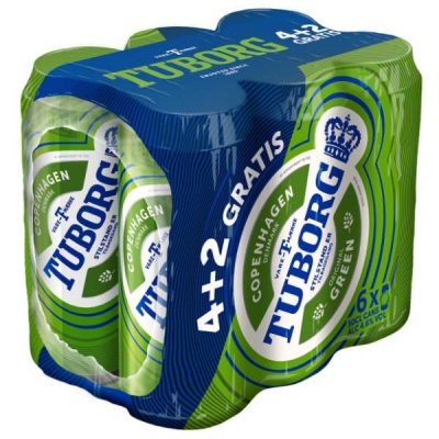 Pivo Tuborg 0,5 l 4+2 Gratis Limenka
