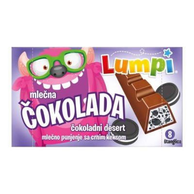 Čokolada Drobljeni Keks 93 g Lump