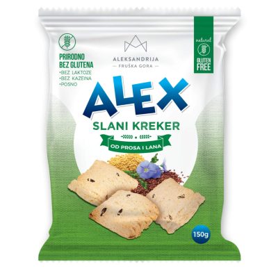 KREKERI BEZ GLUTENA OD PROSA I LANA IN 150G