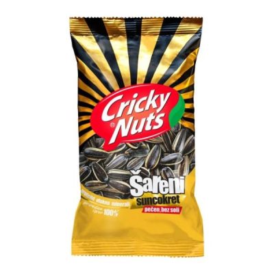 SUNCOKRET PEČENI NESLANI ŠARENI CRICKY 200G