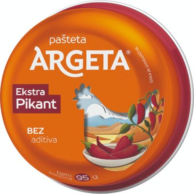 PAŠTETA KOKOŠIJA EXTRA PIKANT ARGETA 95G