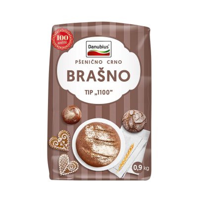 BRAŠNO PŠENIČNO CRNO TIP-1100 DANUBIUS 900G