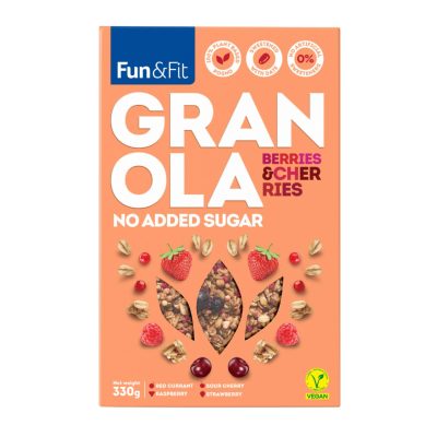 GRANOLA CRVENO VOĆE FUN&FIT 330G