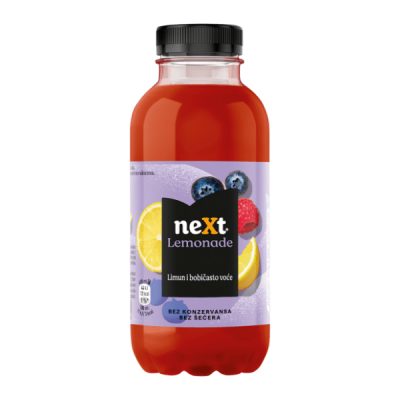 Sok Next Limunada Zero Limun i Bobičasto Voće PET 0,4 l