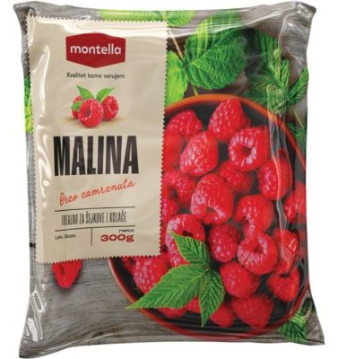 MALINA SMRZNUTA 300GR MONTELLA