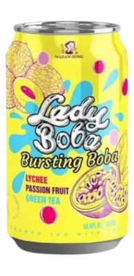 Madam Hong, osvežavajuće bezalkoholno piće sa ukusom ličija, Bubble Tea, 320ml